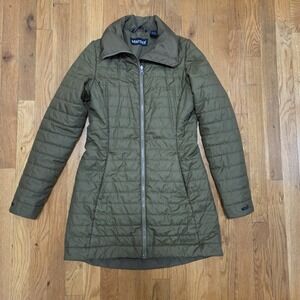 Marmot Women's Insulated Long Sleeve Quilted Jacket Army Green Size XS
